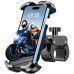 Oldowl Motorcycle Phone Mount, Bike Phone Mount with [Heavy-Duty Clamp], Bicycle Phone Holder for Motorcycle Bike Scooter Handlebar, [1s Put & Take] Cell Phone Clip Compatible with 4.7"-6.7" Phones